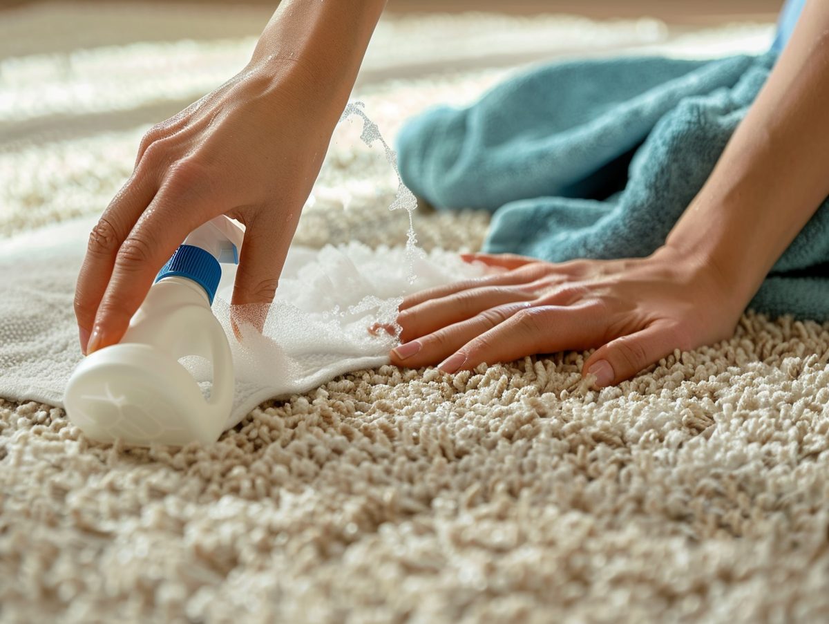 Carpet before cleaning
